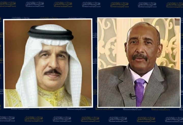 بمناسبة رمضان البرهان يتلقى رسالة تهنئة من ملك البحرين